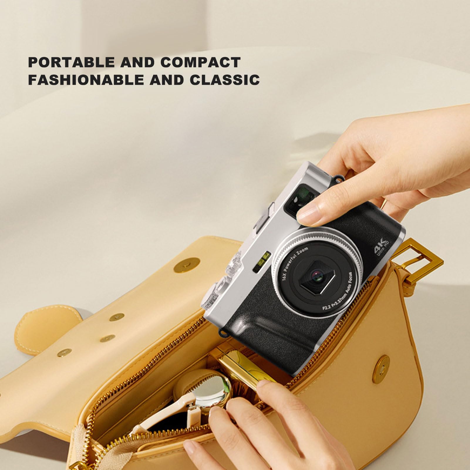 Buy DAUERHAFT Compact Camera, 3.5 Inch IPS HD Display ABS