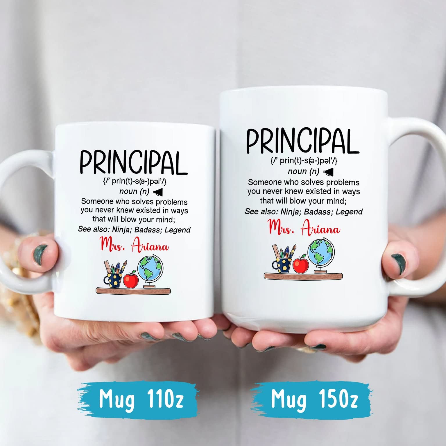 Teacher Nutritional Facts Teacher Appreciation Funny Coffee Mug