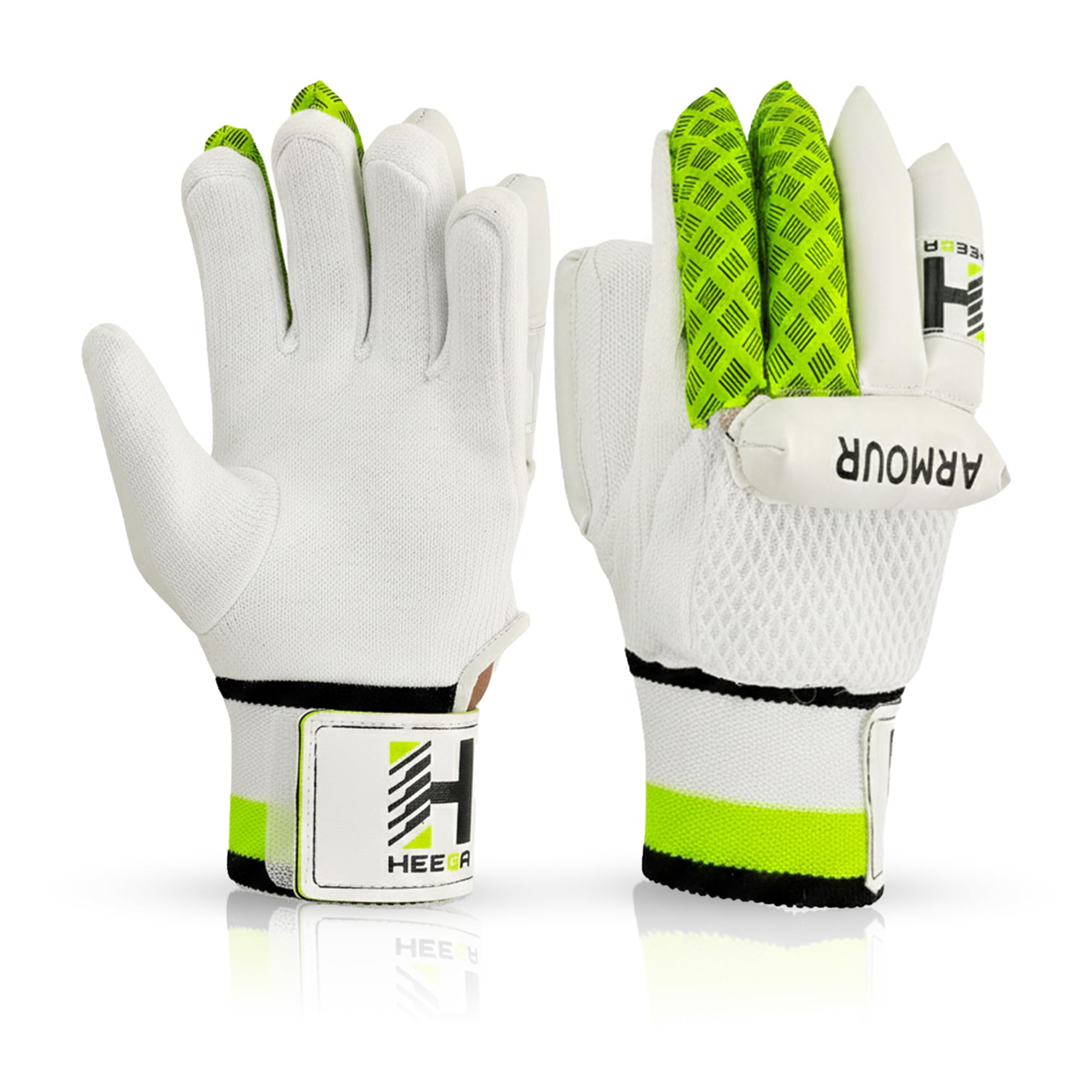 Heega Armour Cotton Cricket Batting Gloves for Men Stylish & Attractive Design, Comfortable Grip (Boy, Right)-image-24