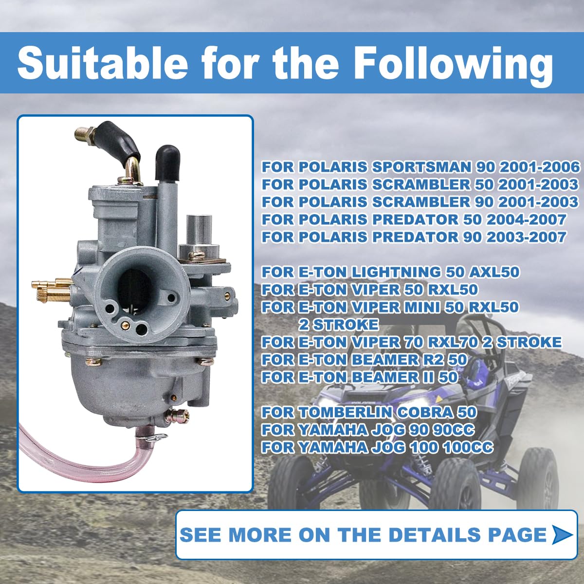 Aazon.co: Carburetor FOR Aeon Revo inikolt Kolt Cobra 50 50cc 2009