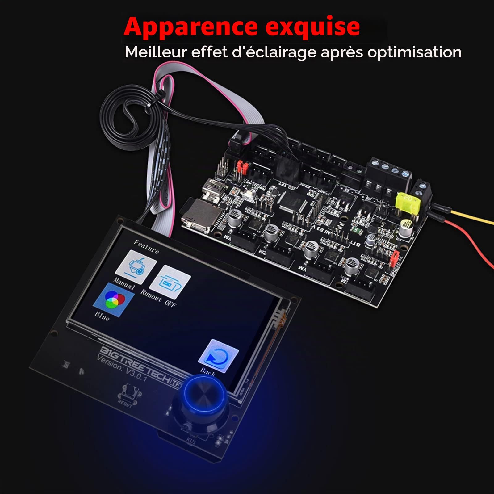 BIGTREETECH TFT35 E3 V3.0.1 écran Raspberry Pi 3.5 inch Upgrade Ender 3 Mini écran LCD Hdmi Remplacer pour Contrôleurs Imprimante 3D