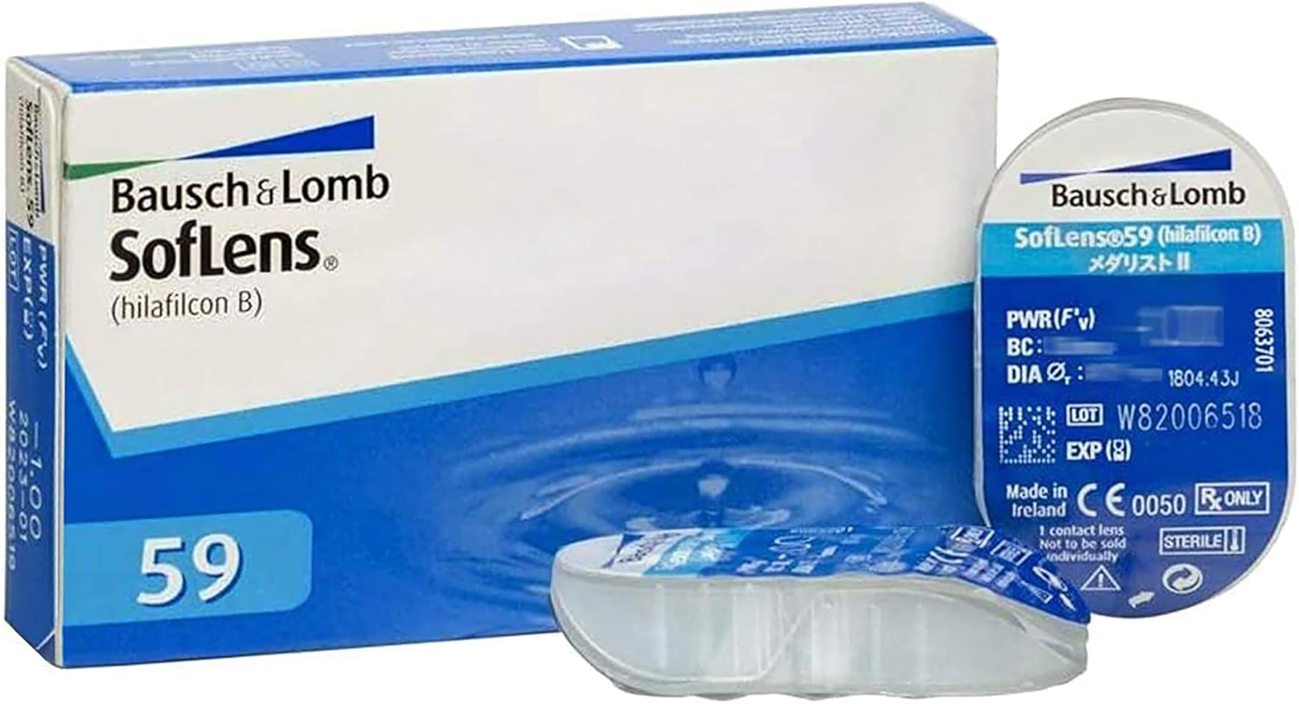 SofLens 59 BAUSCH + LOMB lentillas mensuales esféricas, 6 unidades / 8.6 BC / 14.20 DIA / -05,00