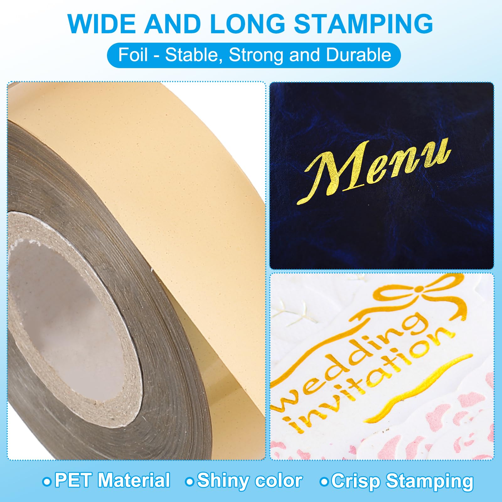 PATIKIL 0.79" x400Ft Hot Stamping Foil Paper - Image 3