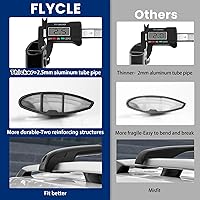 Vista 3 de Barras transversales de techo con cerradura de 300 libras compatibles con Subaru Crosstrek 2018-2023 e Impreza 2017-2023, barra transversal