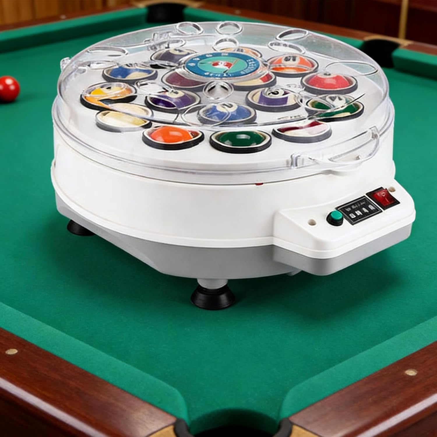 Automatic Professional Electric Pool Billiard Ball Cleaner Polisher, Multi-Function Cleaning Maintenance Machine for 16/22 Billiard & Snooker Table Game Balls