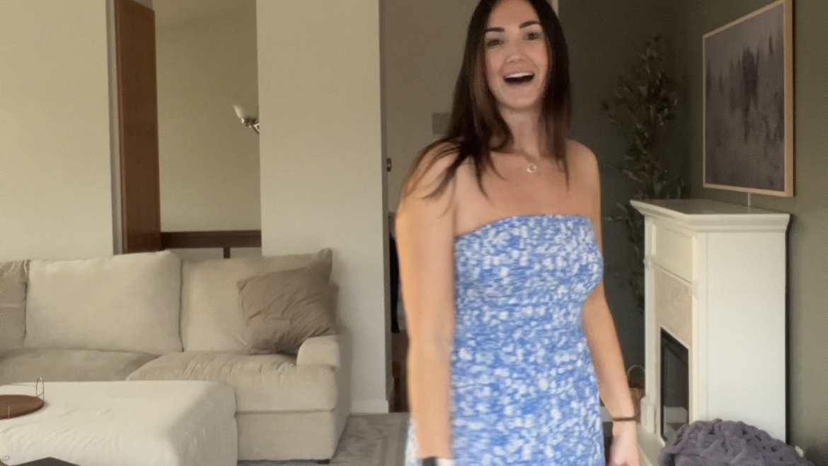 Watch Review- Strapless Maxi Summer Dress on Amazon Live