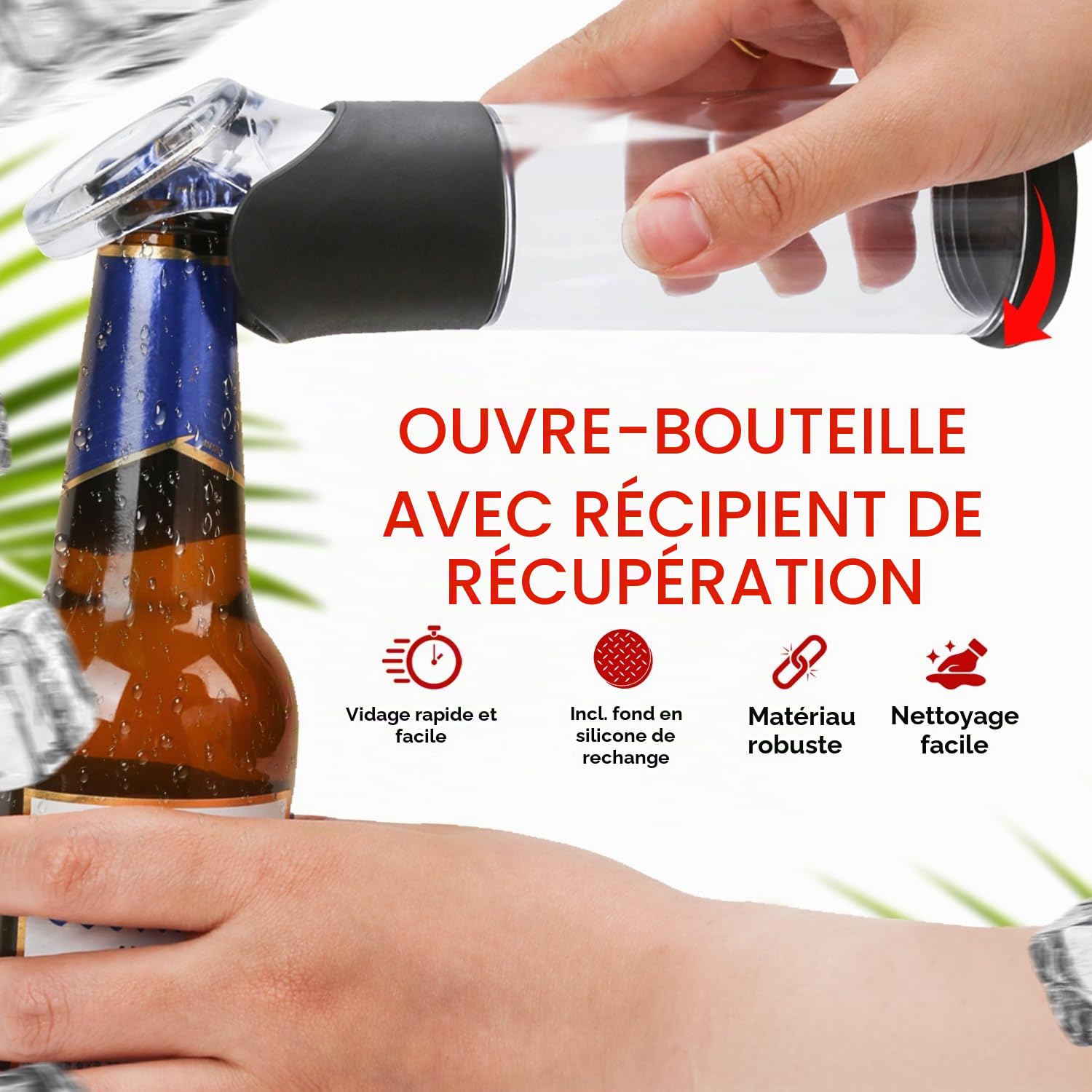 wortek Coffret cadeau pour homme - Sac à main pour homme - Décapsuleur et dessous de verre + 6 bières bavaroises - Cadeau d'anniversaire pour père