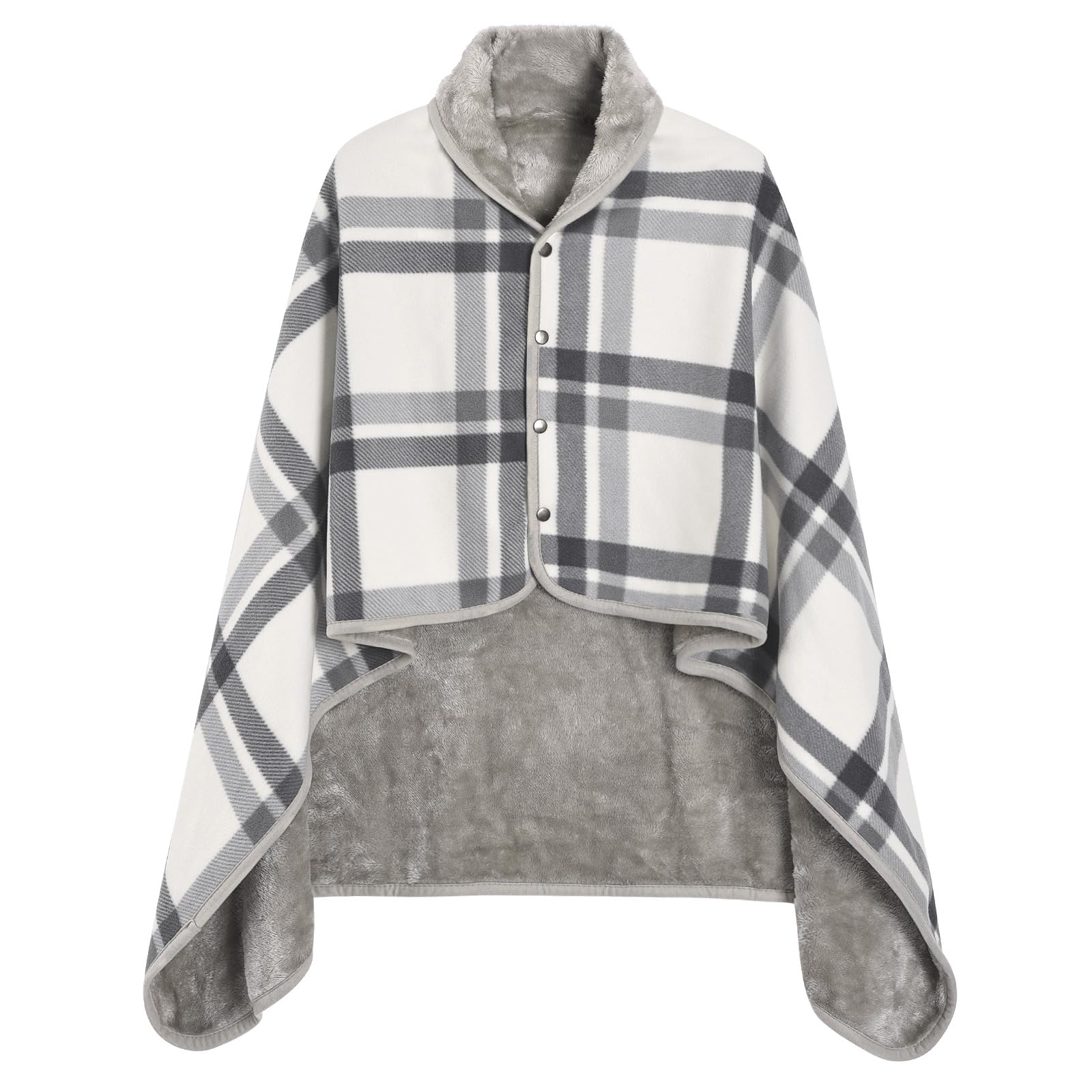 heekpek Sciarpa Grande Invernale Sciarpa Scialle Donna Caldo Coperta Scialle con Bottone Plaid Poncho Scialle Pile Multifunzione Sciarpa Oversize in 2 Taglie