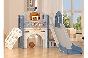XJD 8 in 1 Toddler Slide Set: The Perfect Indoor Playset for Toddlers 1-3