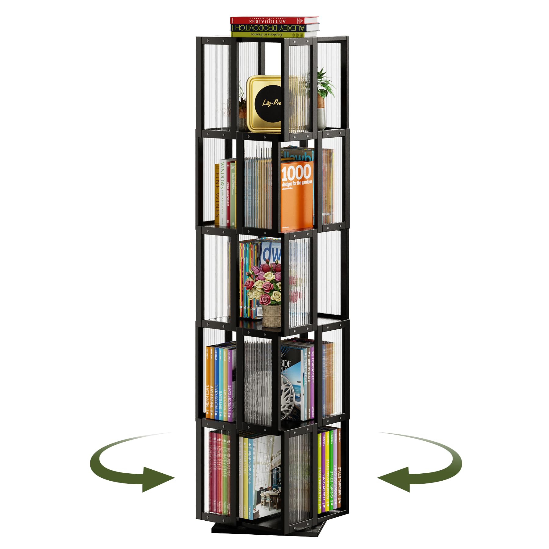 BAMEOS drehbares Bücherregal