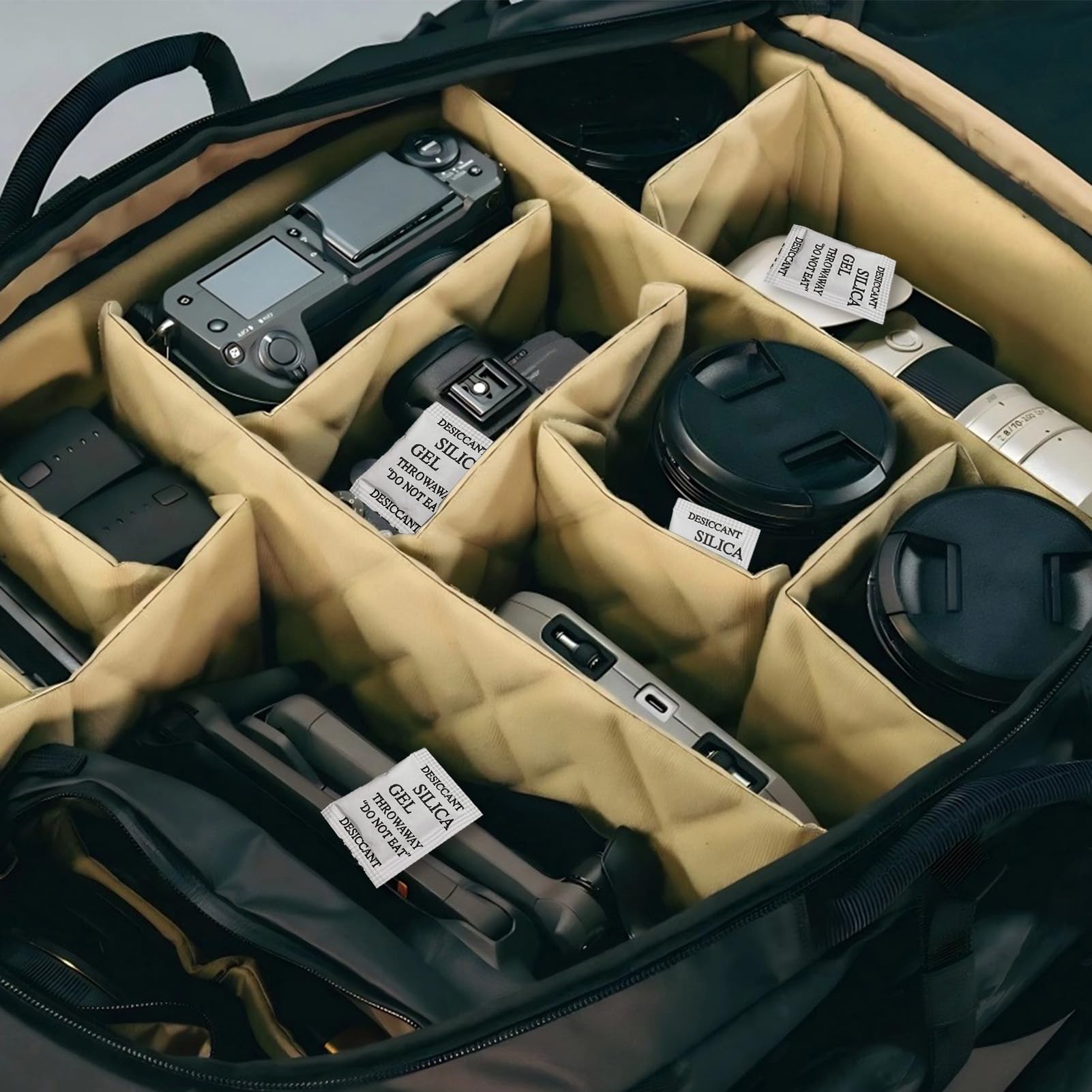 60 bolsas desecantes gel de sílice absorbentes de humedad no tóxico inodoro para alimentos electrónica ropa documentos