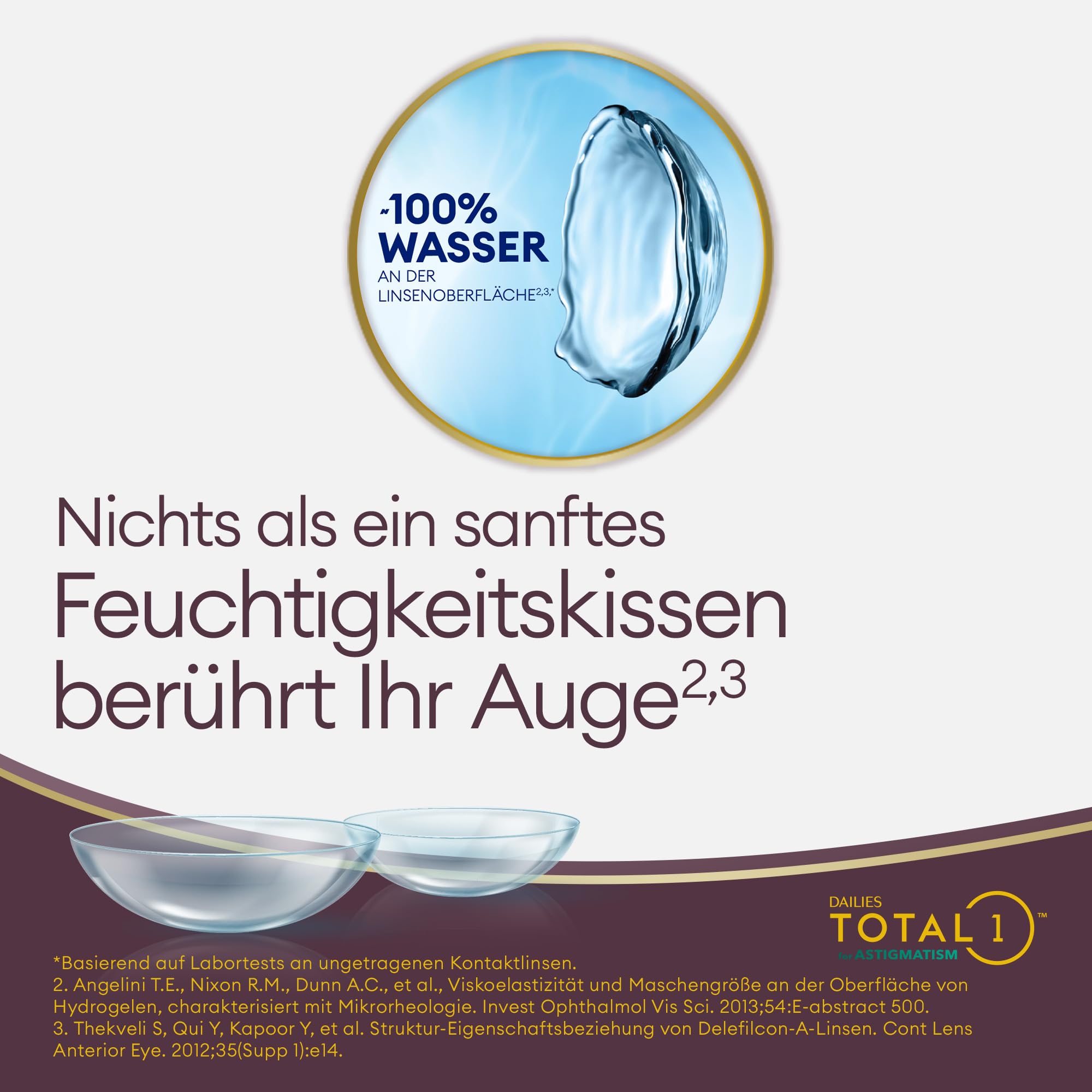 Dailies Total1 for Astigmatism | 30 Stk | CYL 0.75 | ACHSE 90 | -03.00 dpt