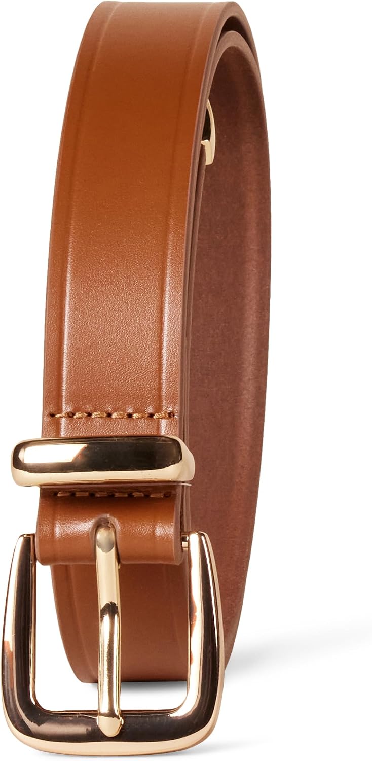 Amazon Essentials Women's Leather Western Belt