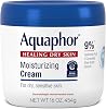 Aquaphor Crema Humectante para Cara y Cuerpo con Ácido Hialurónico, 16 OZ | Humectante para Cara y Cuerpo para Piel Seca y Sensible, 48 Horas de Hidratación, No Comedogénico, Libre de Parabenos, Colorantes y Fragancias 16 Fl Oz (Paquete de 1) 1