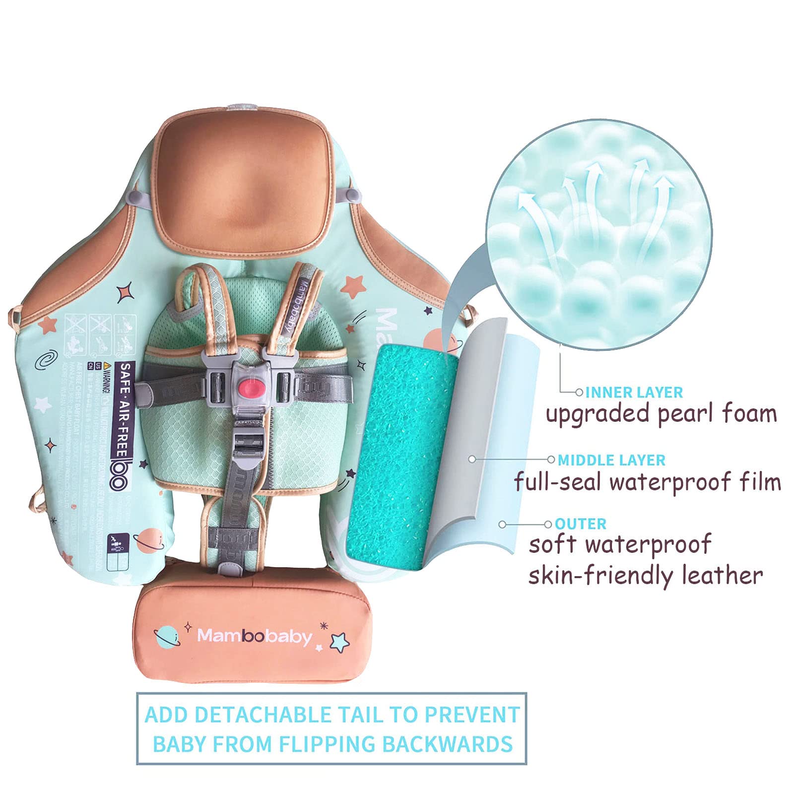 Buy Foldable Easy Carry with Tail Canopy Crotch NonInflatable Baby