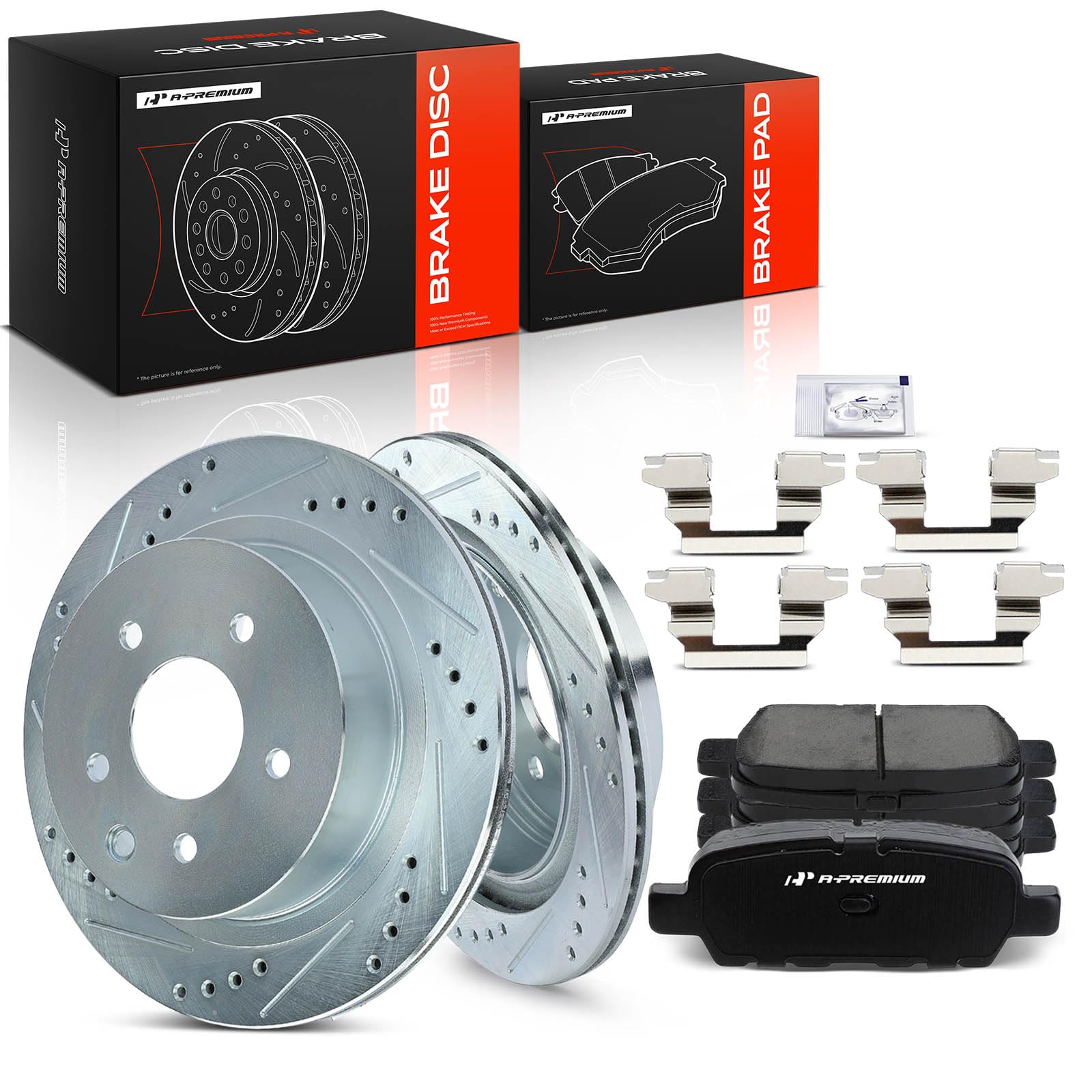 Amazon.com: A-Premium 11.49 inch(291.85mm) Rear Drilled & Slotted