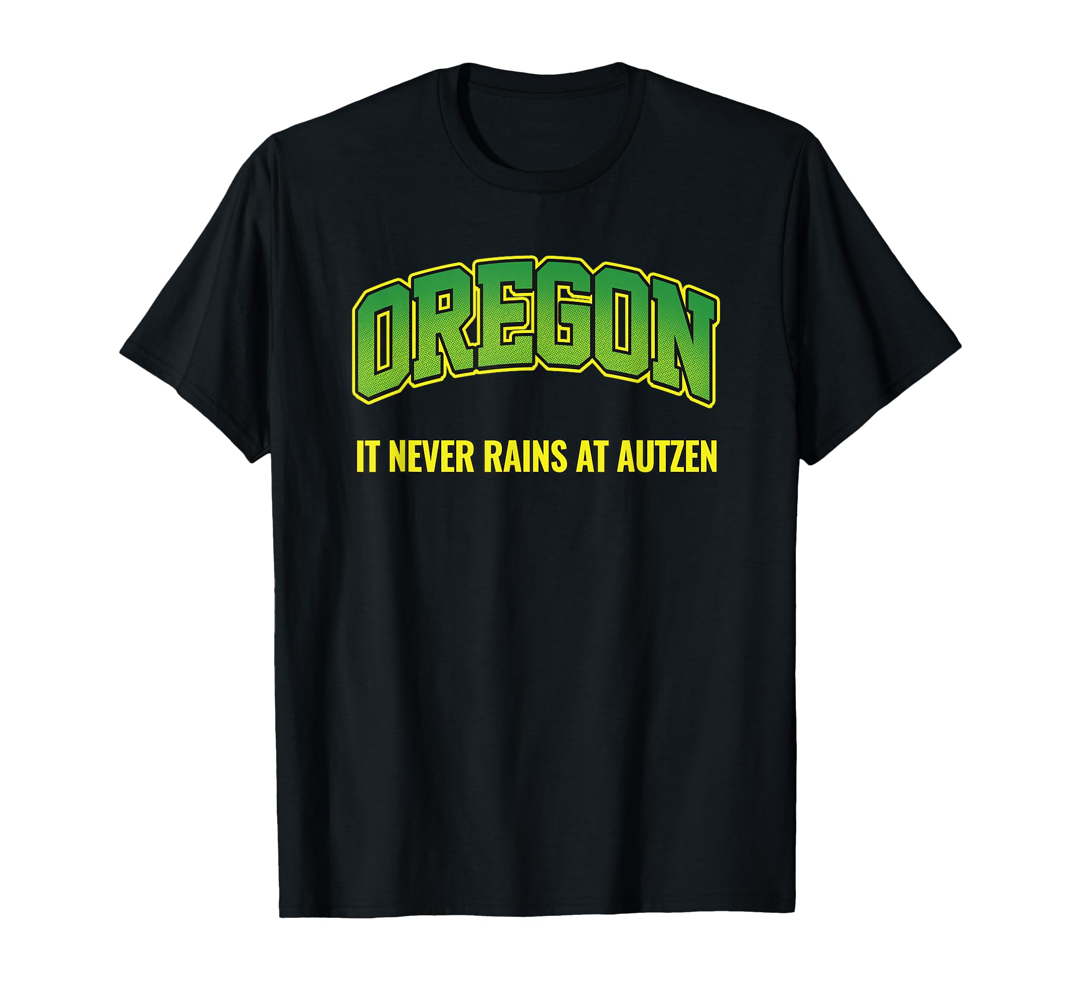 Oregon Pride Bold State Identity It Never Rains Autzen T-Shirt