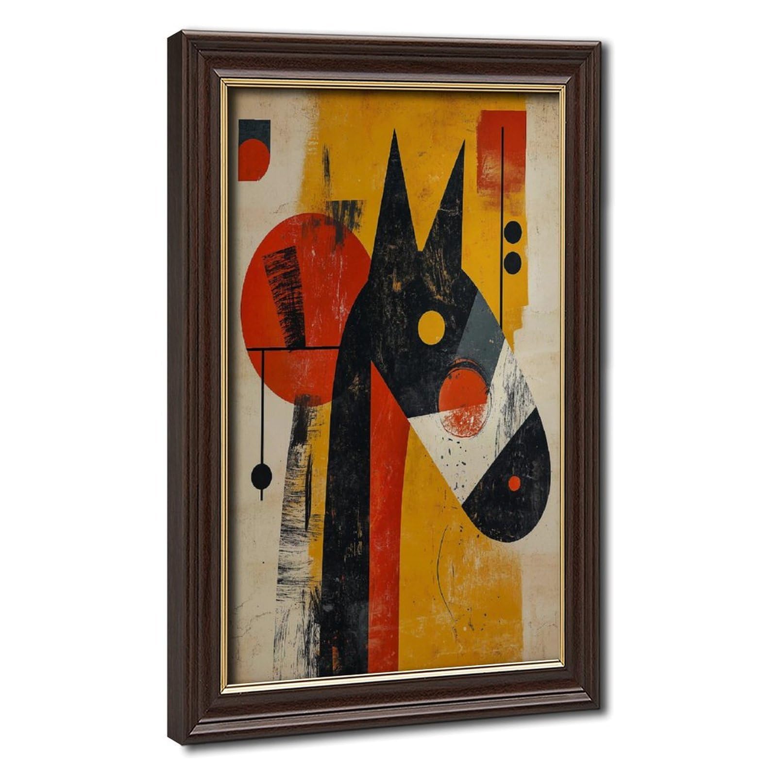 Bareronor Horse Abstract Poster Canvas Poster Bedroom Decor Landscape Office Room Decor Gift 16" L X 24" W