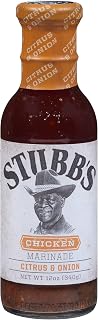 Stubb's Citrus & Onion Chicken Marinade 12oz - Zesty Garlic Blend for Juicy Grilled Chicken, Steak & Pork