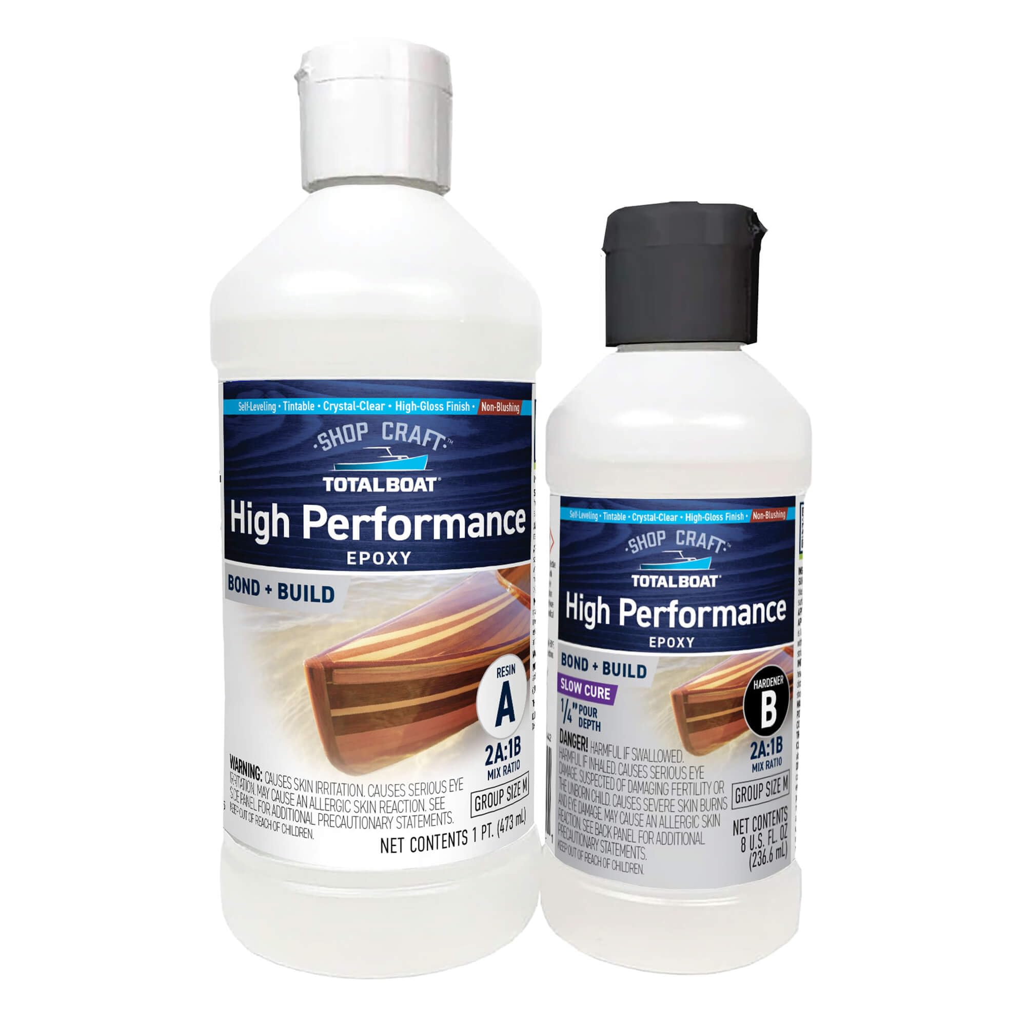 TotalBoat High Performance Clear Marine Epoxy Resin - 1.5 Pint Kit, Slow