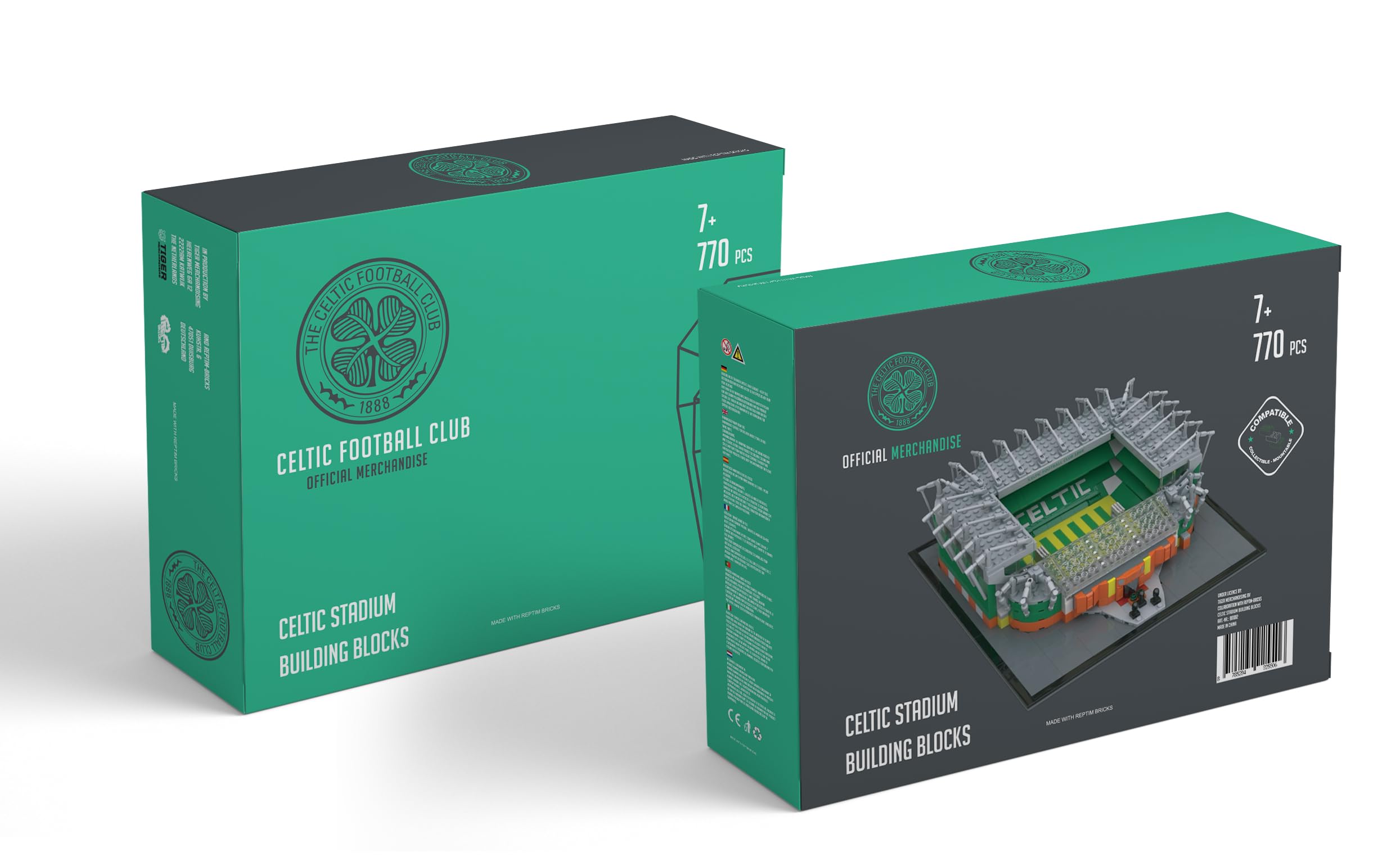 Tiger Merchandising Celtic Football Club Official Stadium Building Blocks Set, 770 Pieces, Ages 7+ - Image 4