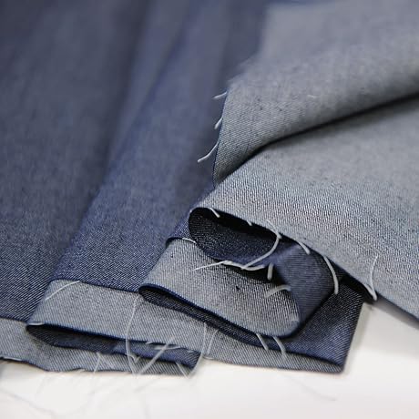 Exceptionally Robust Denim Fabric by the Yard, Ready for Your Next Crafting Adventure!