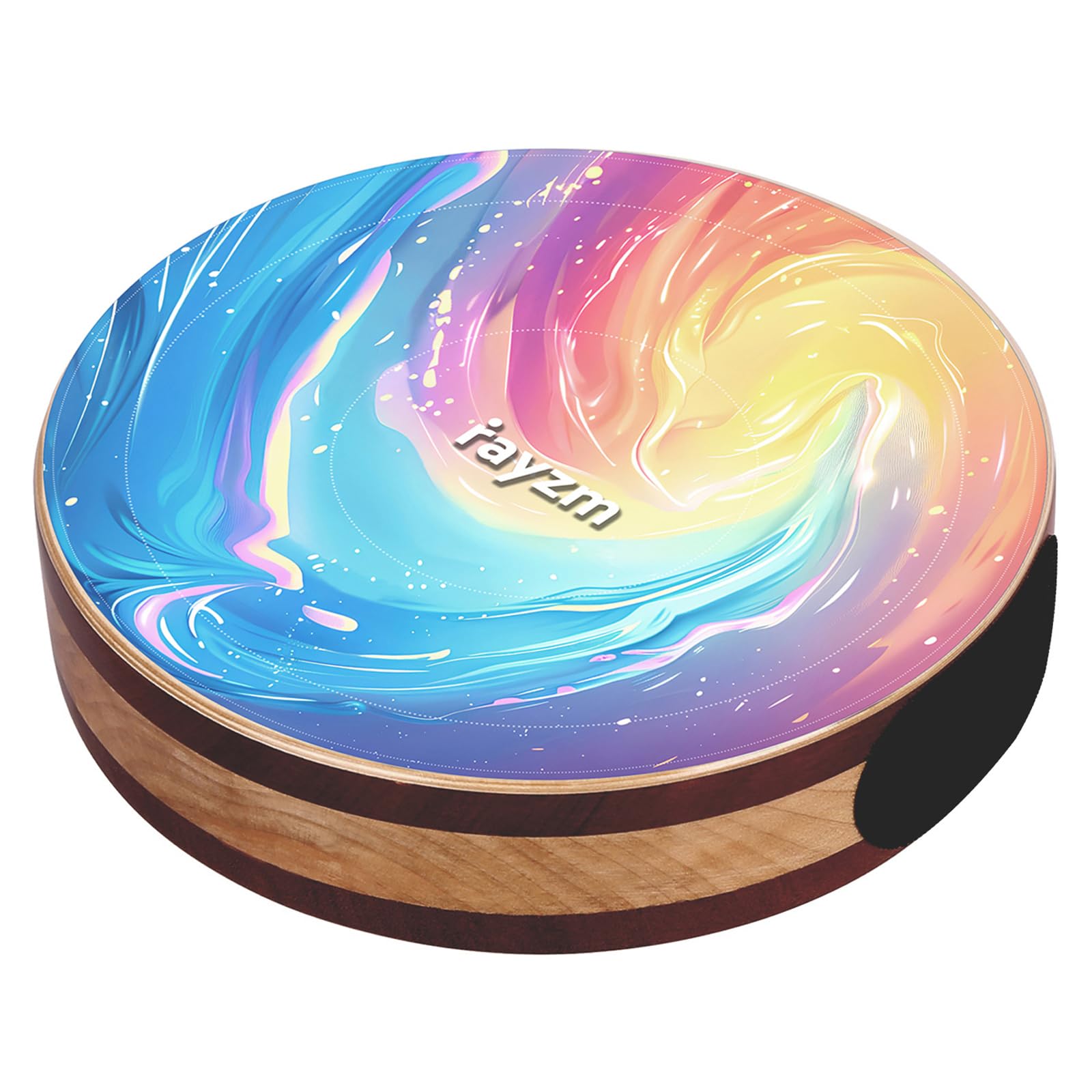 rayzm Cajón Shaker 2 en 1 avec Maracas, Boîte à Percussion Manuelle en Bois de Bouleau 20 cm, Double Surface de Frappe, Zones Multi-Tonalités, Billes Sizzle Intégrées, Housse de Transport