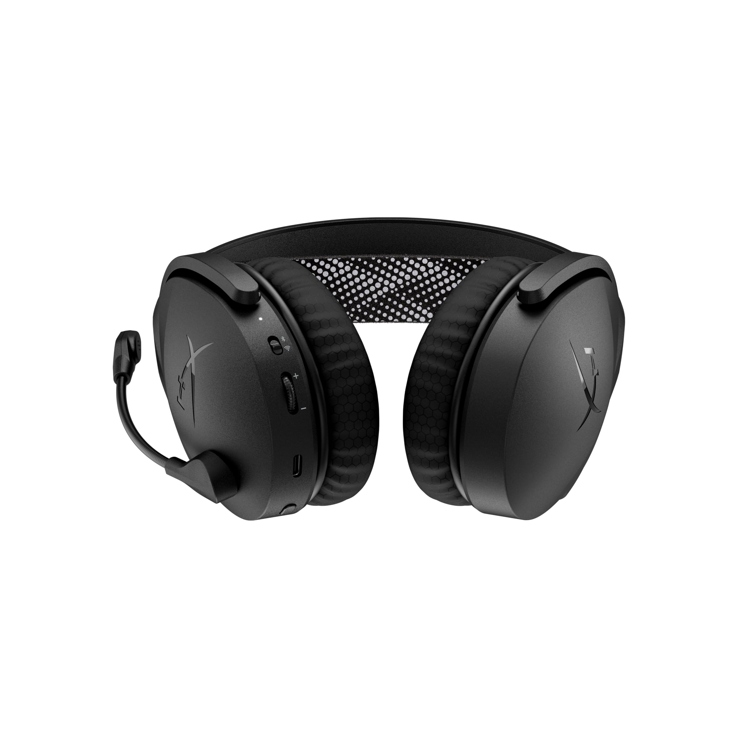 HyperX Cloud Jet Cuffie da Gioco Dual Wireless 2,4 GHz Bluetooth PC Mac PS5 PS4 40mm Driver 25 Ore Batteria Microfono Girevole Mute Design Leggero Nero