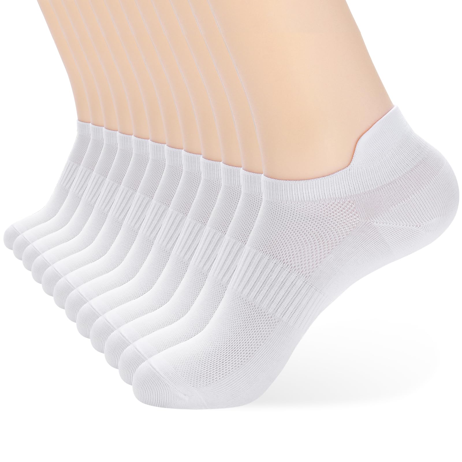ATBITER Ankle Socks Women/Men 6-12Pairs Thin Low Cut No Show Socks With Tab