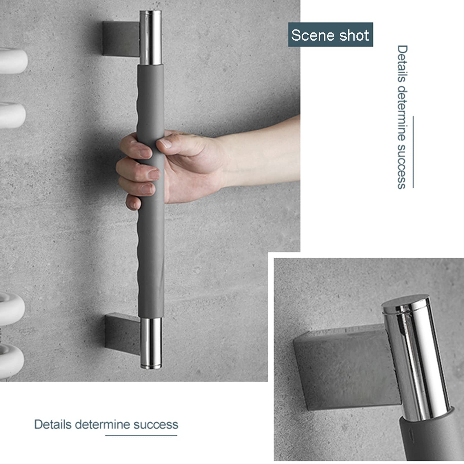 Poignée de Bain de sécurité 400 mm (16 Pouces) en Acier Inoxydable 304, pour Salle de Bain adaptée aux Femmes Enceintes, aux Enfants, aux Personnes âgées et aux Personnes handicapé