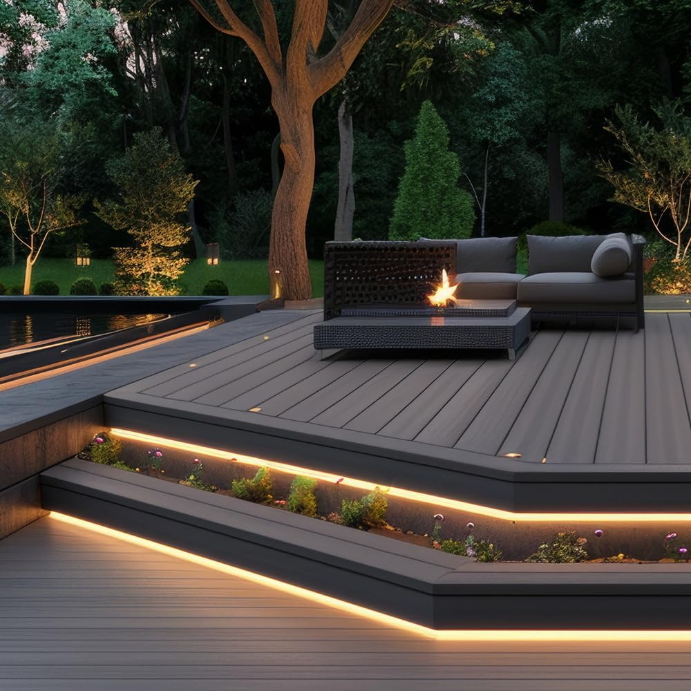 LED Streifen 2,5 m 230V warmweiß 1700 lm | IP67 wasserdicht | Flexibel kürzbar | Für Garten, Terrasse, Wege & Außenbeleuchtung