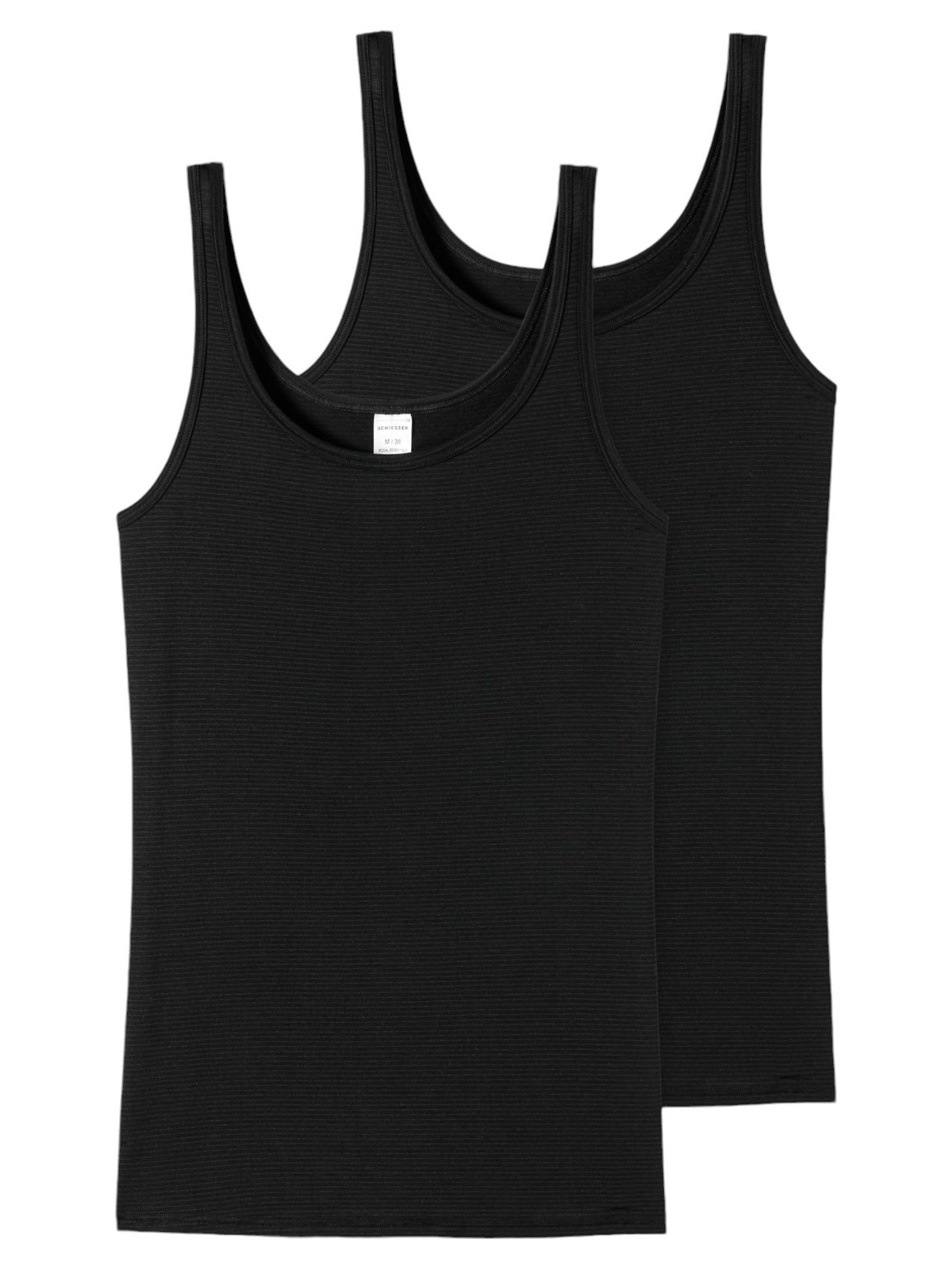 Schiesser Modal Essentials Women's Tank Top Vest Pack of 2