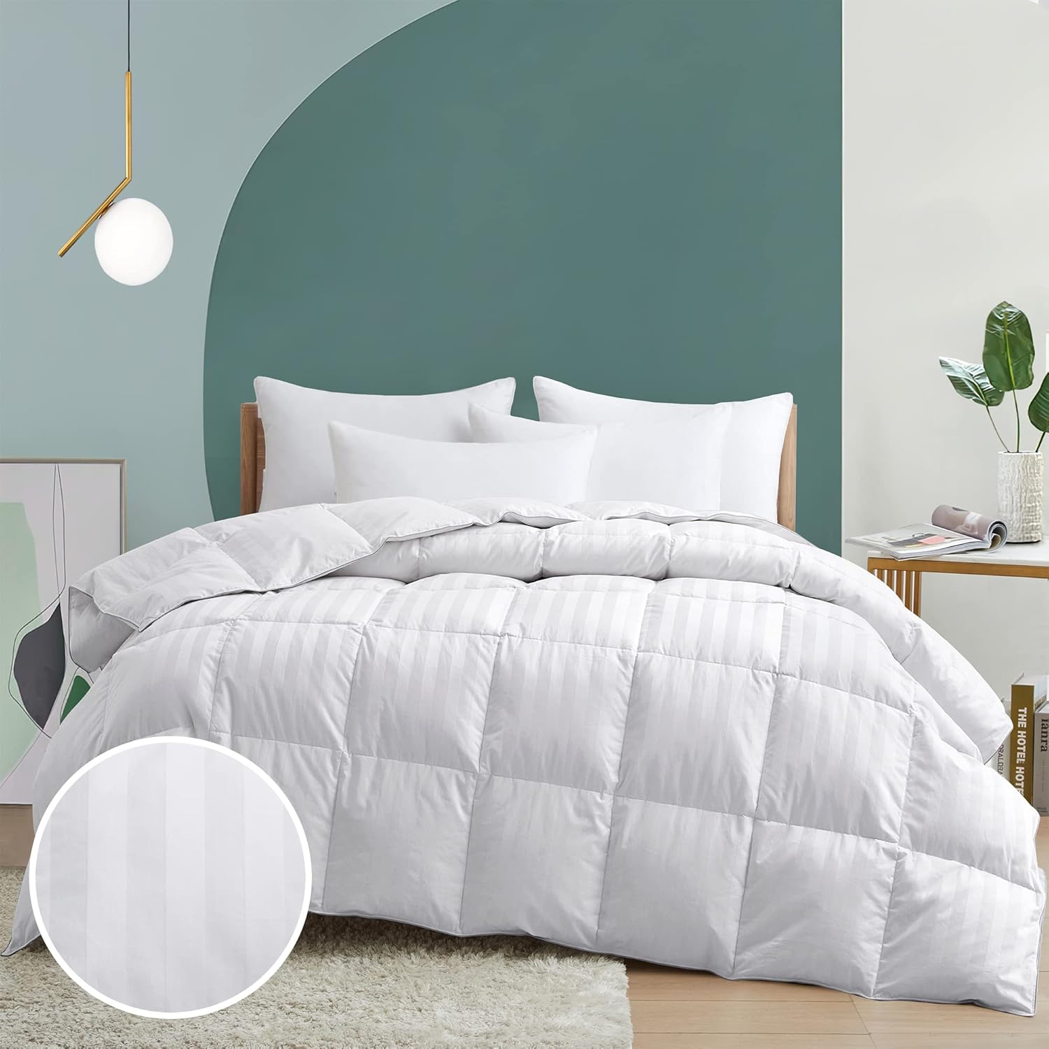 Puredown ® Goose Feather Down Comforter King Size All