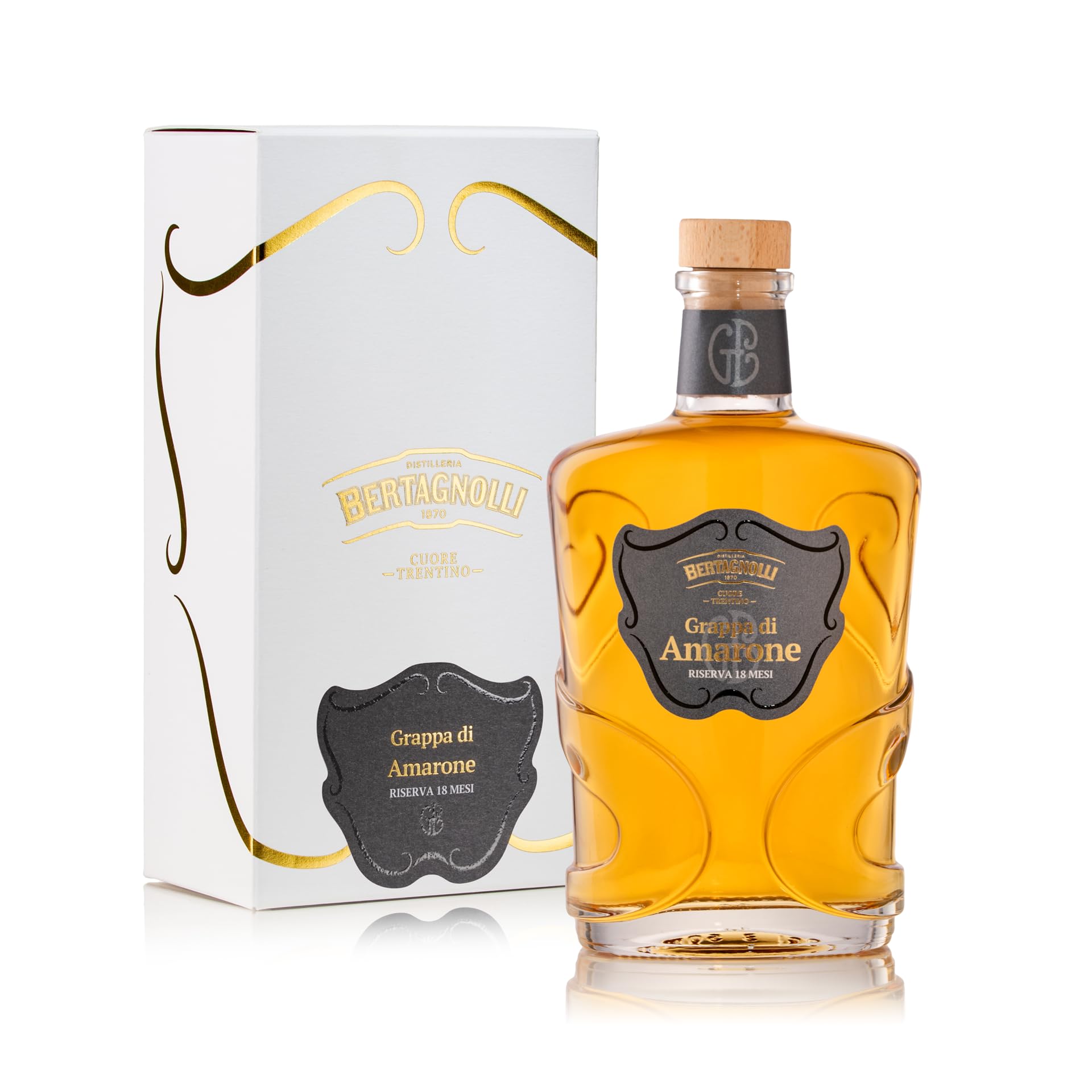 Distilleria Bertagnolli Grappa di Amarone della Valpolicella Riserva 18 mesi - 700ml 42% vol.