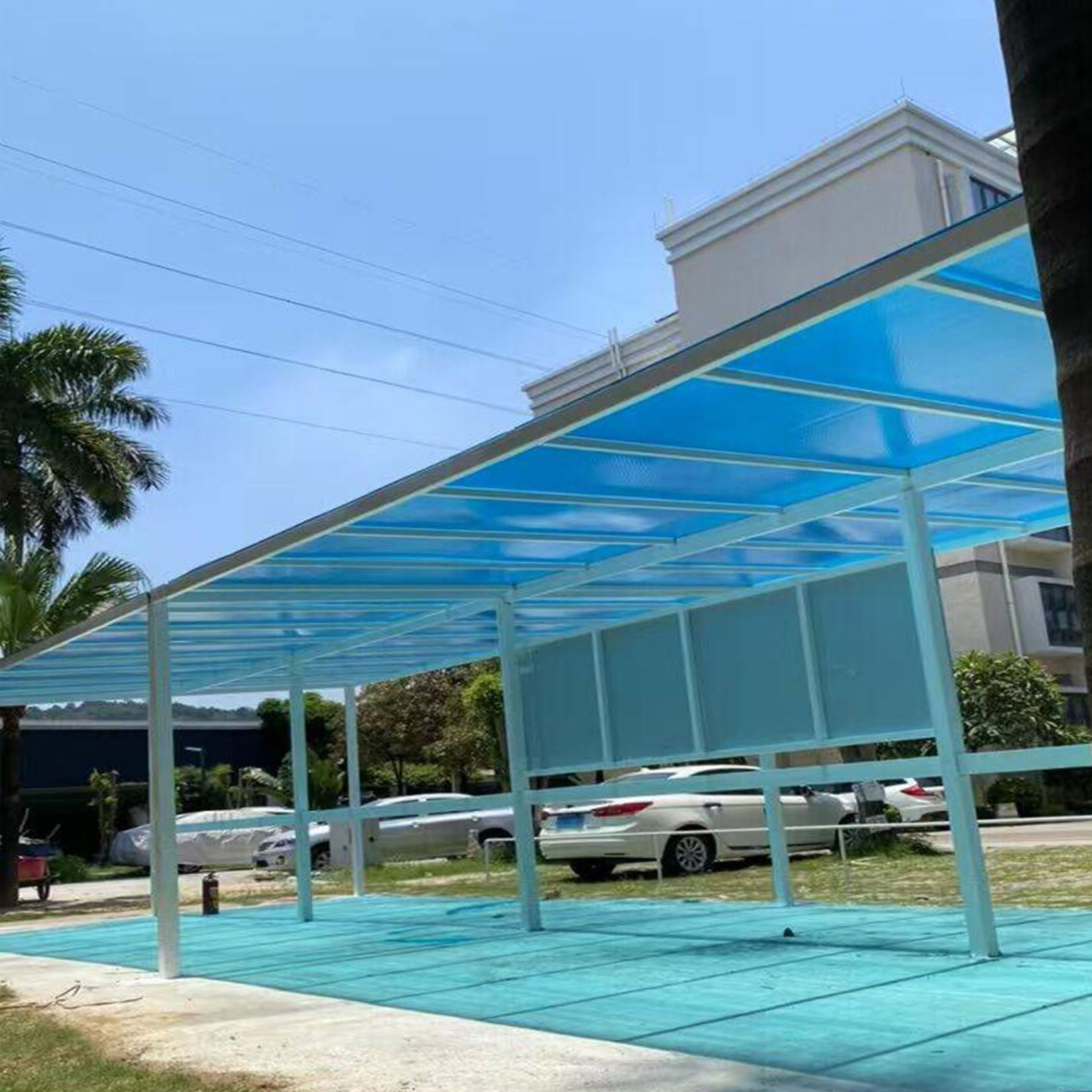 Pannelli Tetto Trasparente Policarbonato,Pannello per Coperture,copertura tetto trasparente,Sostituzione del Rivestimento per Serra,Protezione UV,Facile da Tagliare e Installare,