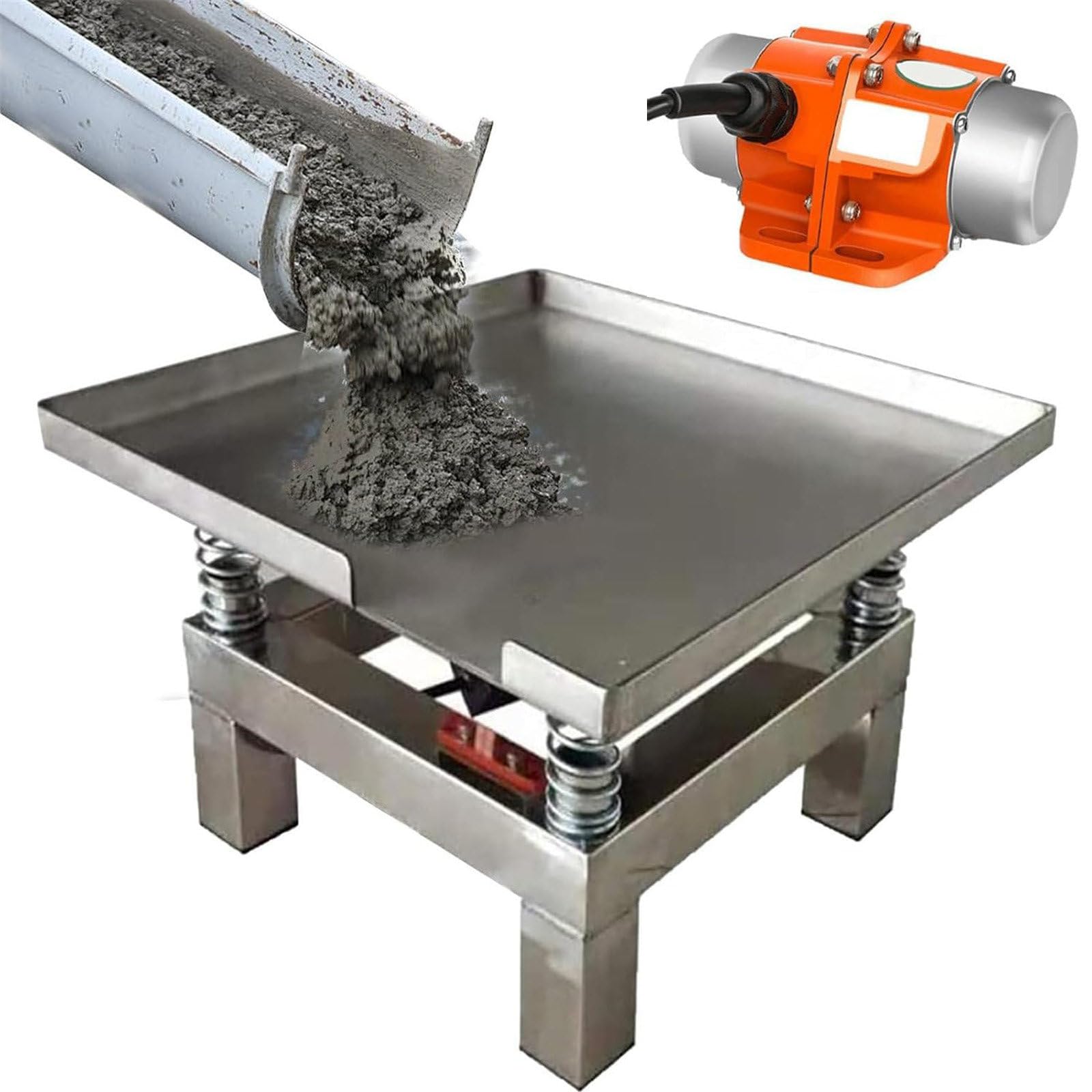 Table vibrante en béton,plate-forme vibrante,modèle secoueur plâtre tapis,pour formes de vibration de forme,banc d'essai vibrant en acier inoxydable,augmentation de la résistance du béton 500*500mm