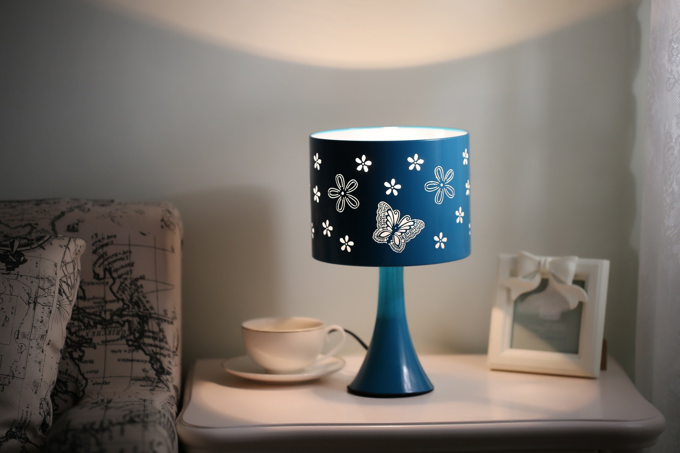 Butterfly Touch Lamp (Turquoise)