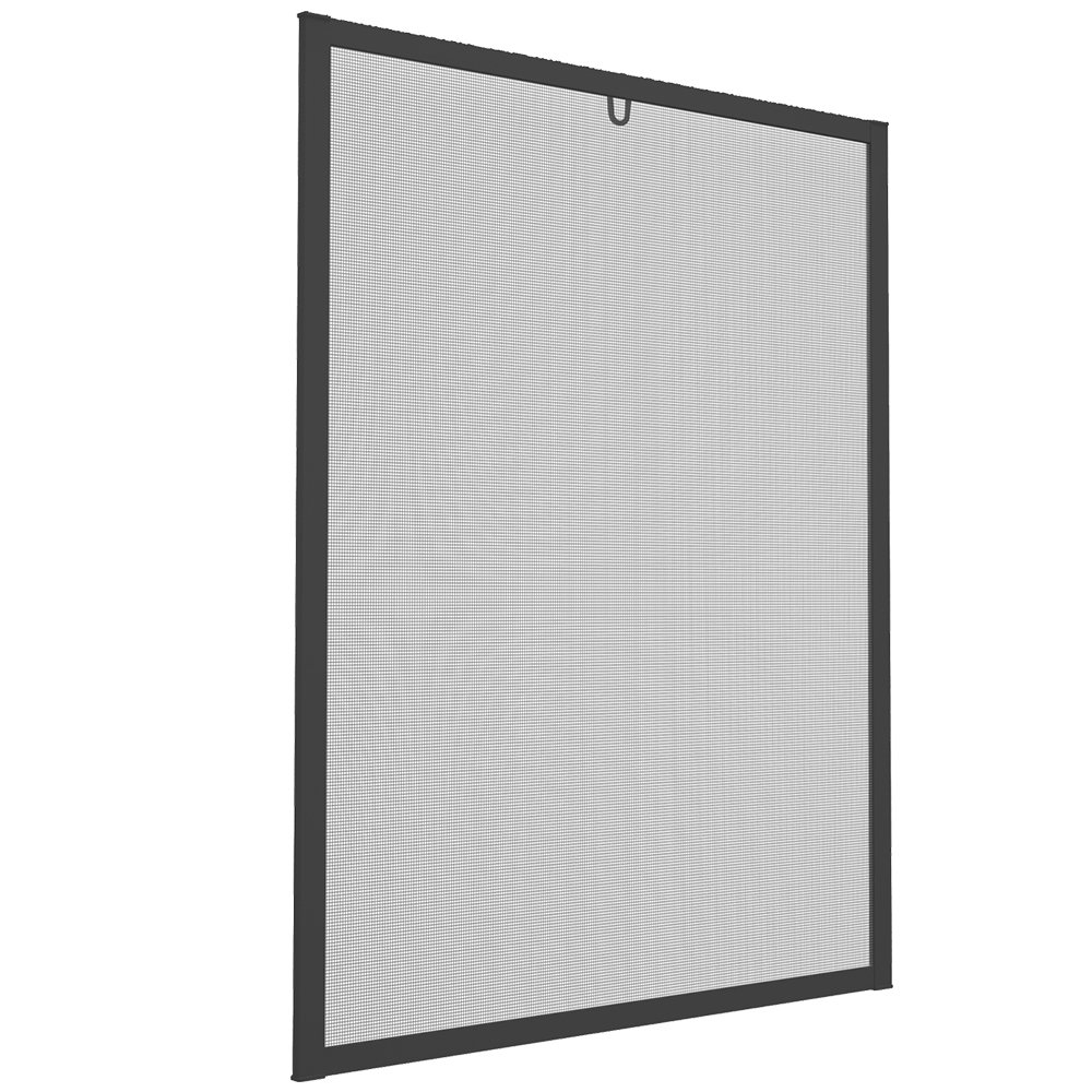 Insektenschutzfenster Alu Fliegengitter 80 x 100 cm proLINE Grau
