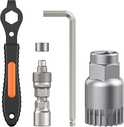 Pawfly Juego de extractor de manivela de bicicleta mejorado, kit de reparación de bicicleta para Shimano cuadrado y brazo de manivela estriado ISIS