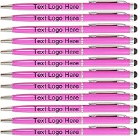 Vista 17 de Bolígrafos personalizados con nombre, icono, logotipo, texto, bolígrafo personalizado con lápiz capacitivo para iglesia de negocios, 100
