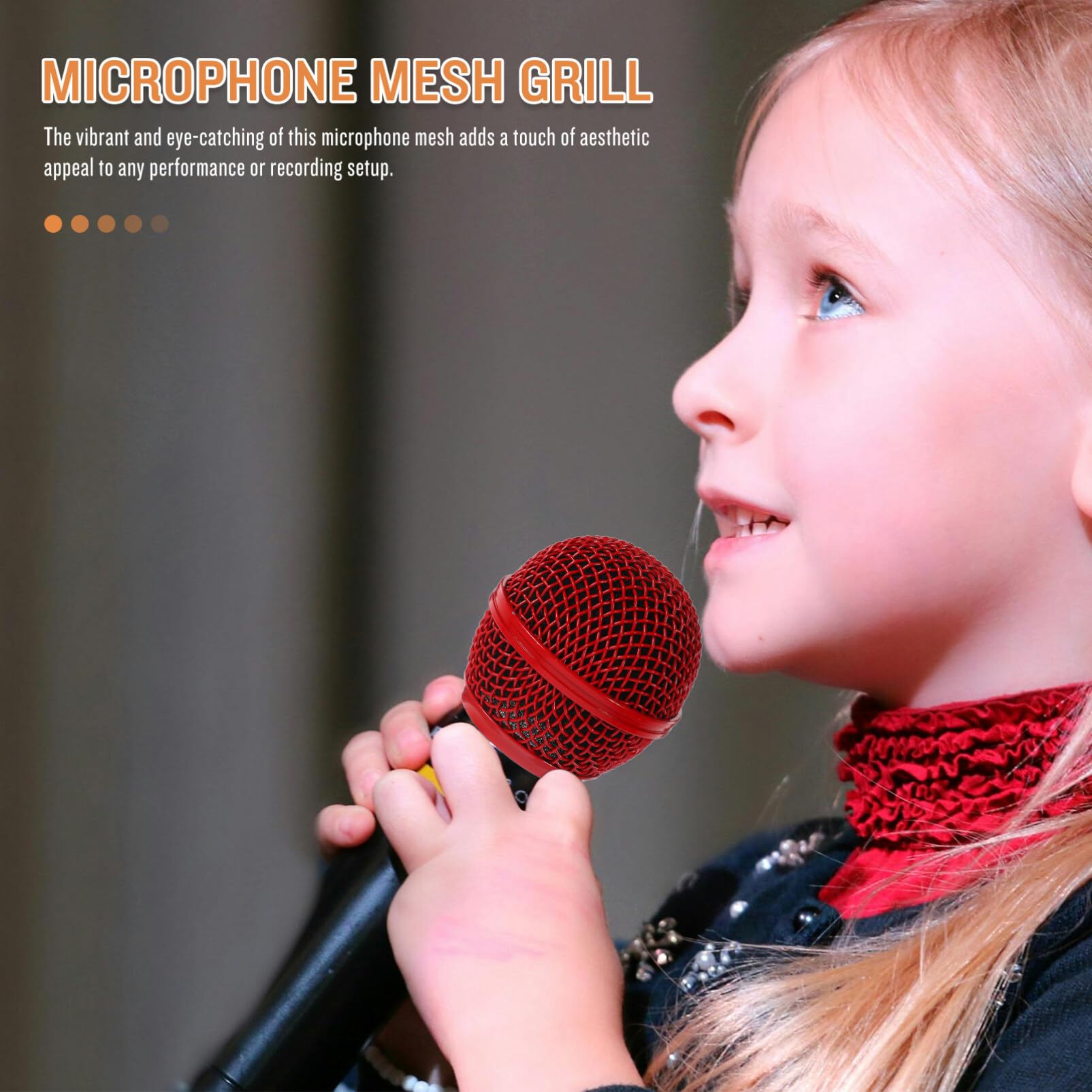 4pezzi Testine Di Ricambio Per Microfono Rete Colorate Per Microfono Accessori Per Migliorare Le Prestazioni Audio e Rumore