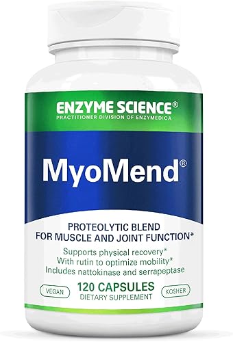 Miniatura 7 de Myomend, 60 cápsulas  Apoyo muscular y articular  Formulado con bromelina y rutina  Suplemento de salud enzimática  vegano y kosher