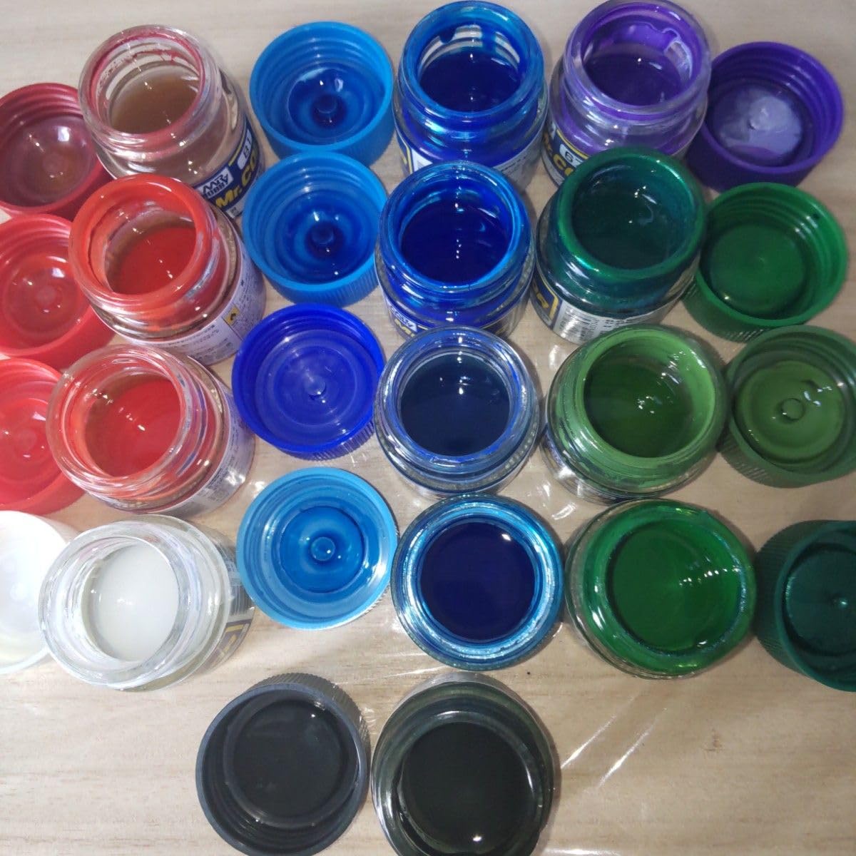 Mr.COLOR タミヤカラー　ガイアカラー　137本　大量セット　ラッカー塗料 タミヤカラー ラッカー塗料 基本色 5種 詰合せ ープラモデルの