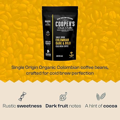 Miniatura 3 de Cold Brew Coffee Colombian Reserve - Café molido grueso de origen único - Bolsa de 2 libras - Tostado oscuro