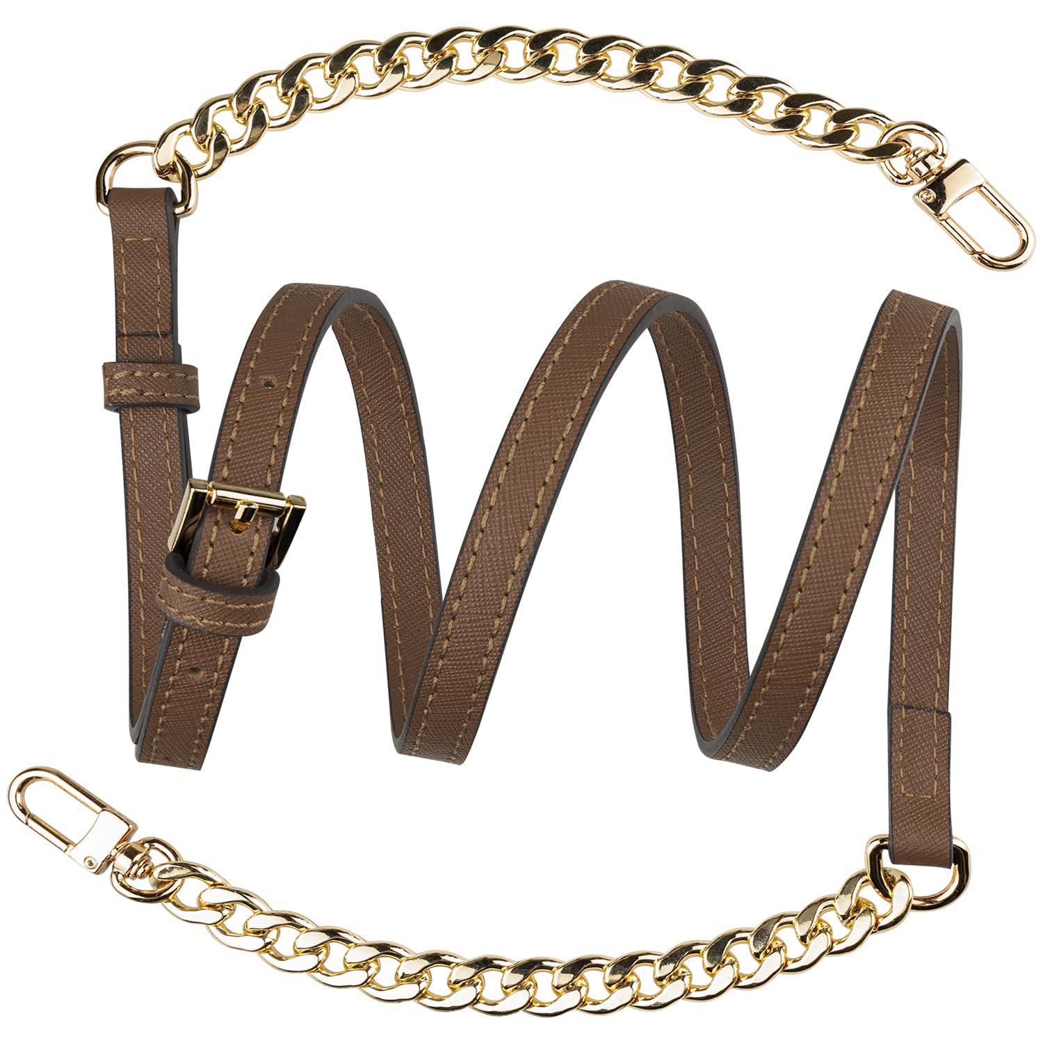 SOPROM Crossbody Straps Replacement for Michael Kors Purse Adjustable Conversion Kit for MK (Brown)