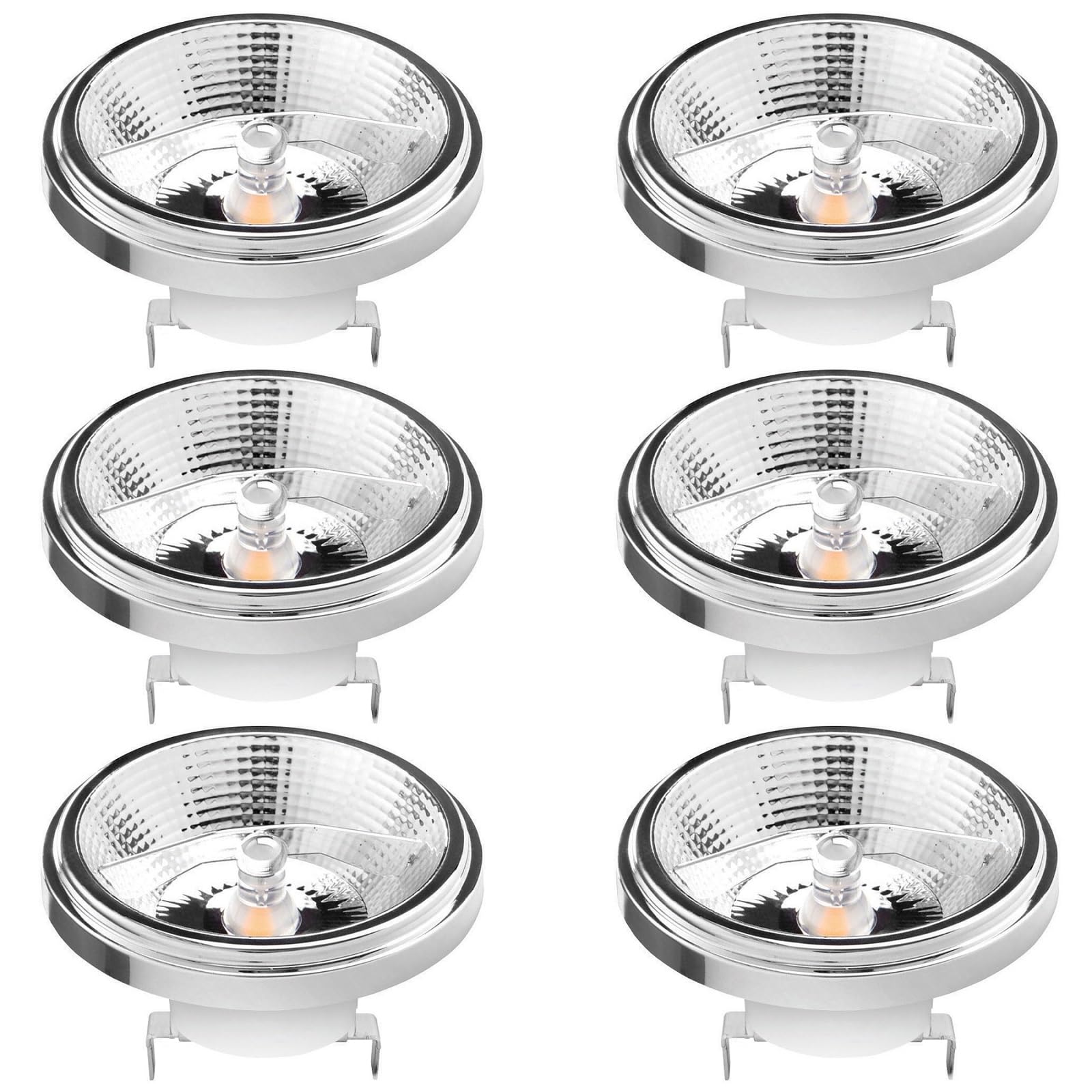 Lampadine AR111 G53 da 12W COB - Confezione da1200 Lumen - Faretto a Bassa Tensione 12V - Non Dimmerabile(Natural Daylight 4000k)