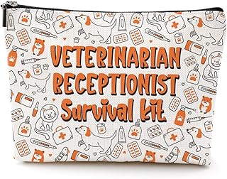 Funny Veterinarian Gifts Make Up Bag Vet Tech Gifts Cosmetic Travel Animal Rescue Bag Vet Receptionist Gifts for Women Friends Vet Assistant Veterinary Coworker Travel Birthday Christmas