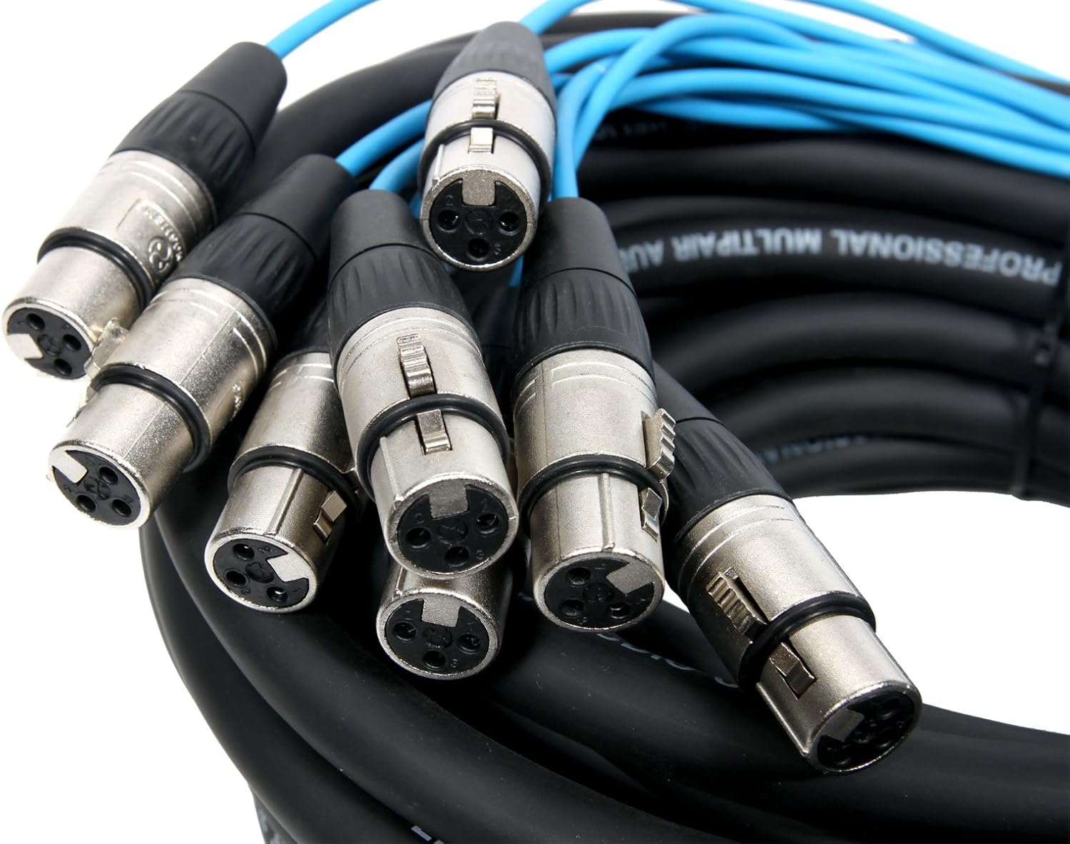 Elite Core PEX850 | 8 Channel Fan to Fan XLR Extension Snake | 50' ft