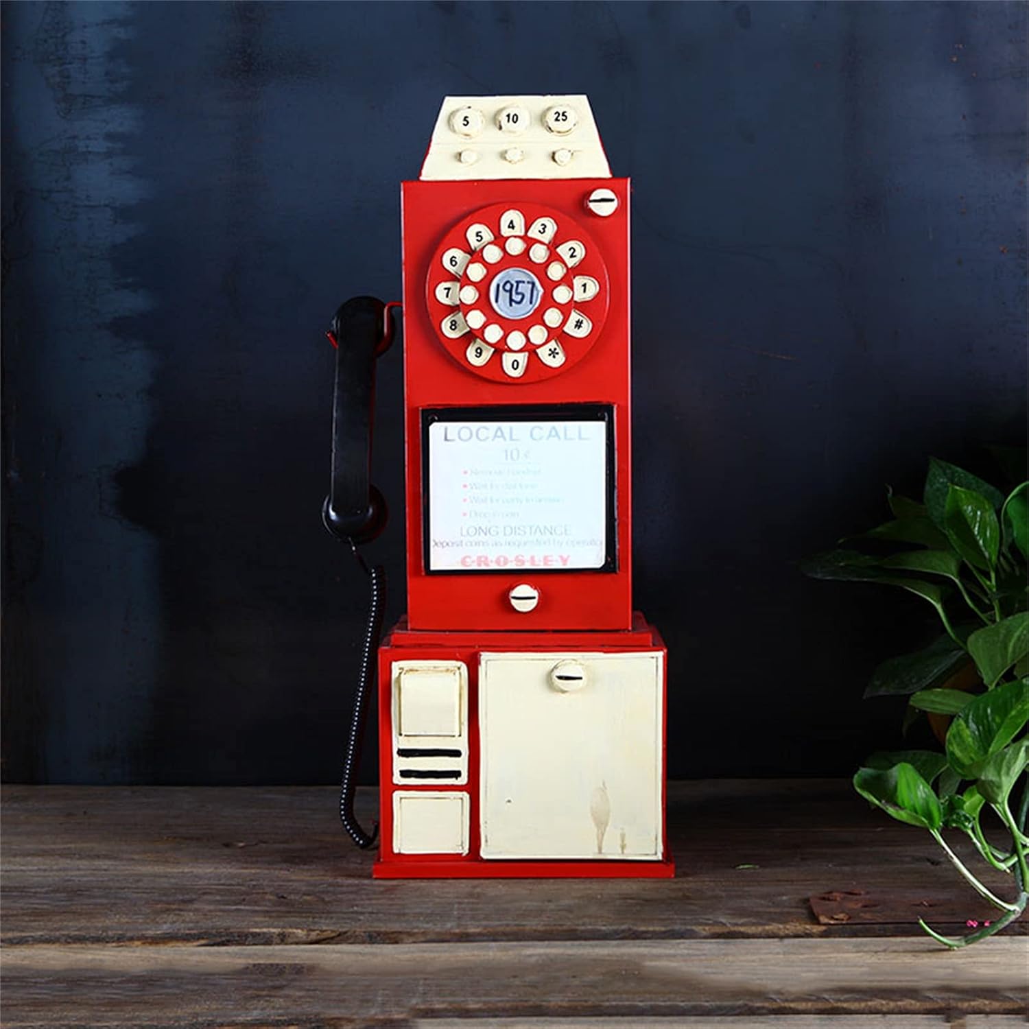 Decorative Telephones Model Telephone Wall Decor, Retro Phone Artist Antique Phone Figurine Cafe Bar Window Decor