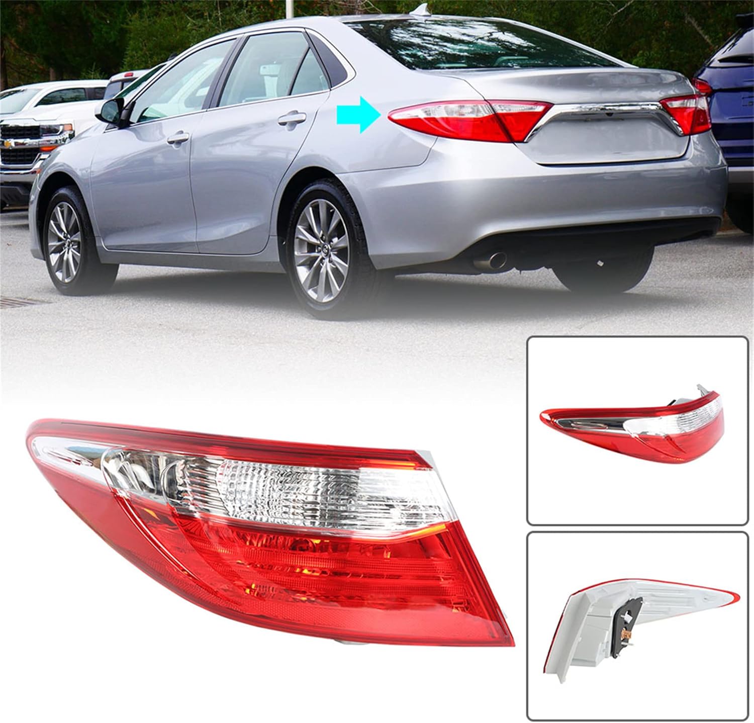Tail Light Replacement for Camry 2015 2016 2017 Left Side Replacement for 8155006640